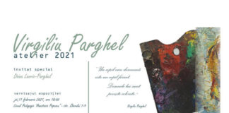 Știri: Expoziție Virgiliu Parghel, „Atelier 2021” (11 februarie 2021) invitatie expo Virgiliu Parghel