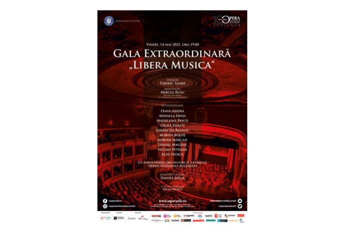 Afis Gala Extraordinara „Libera Musica” - 14 mai ONB