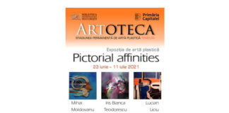 Afiș - Pictorial affinities, expoziţie inedită găzduită de Artoteca Bibliotecii Metropolitane Bucureşti