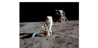 Prima aselenizare a unui echipaj uman (20 iulie 1969) Sursa foto: RADOR