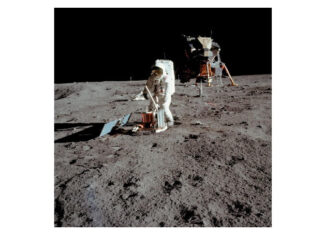 Prima aselenizare a unui echipaj uman (20 iulie 1969) Sursa foto: RADOR