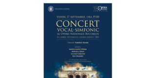 Afis Concert vocal simfonic in cadrul Festivalului Enescu - ONB