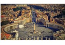 22 octombrie, Sărbătoarea națională a Statului Vatican Piața San Pietro, Roma