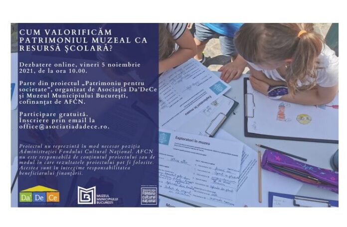 Dezbatere online - Patrimoniu pentru societate