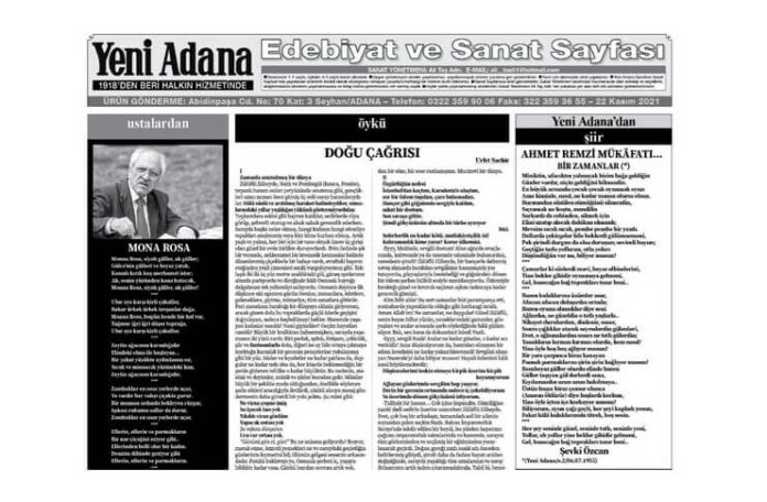 „Chemarea Orientului” în „Yeni Adana”