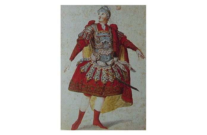 Anton Raaff în rolul lui Idomeneo la München în 1781