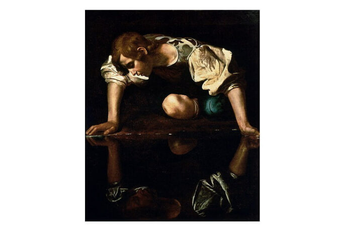 Caravaggio, „Narcis”, c. 1600