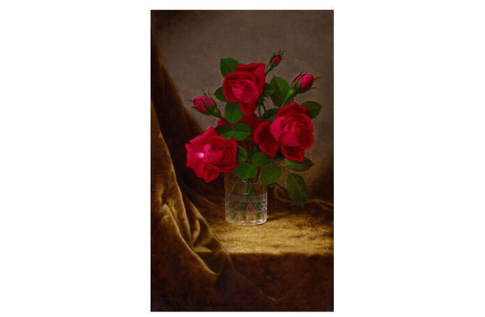 Martin Johnson Heade, pictor american (1819–1904), „Trandafiri Jacqueminot”