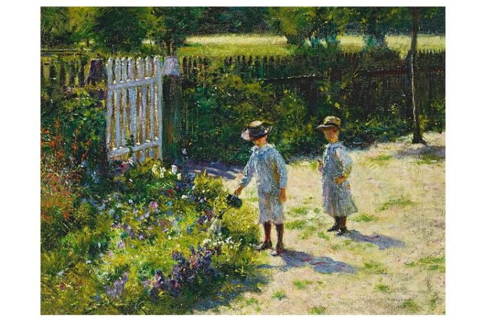 Władysław Podkowiński (1866 –1895), „Copii în grădină”, 1892 Władysław Podkowiński (1866 –1895), „Copii în grădină”, 1892