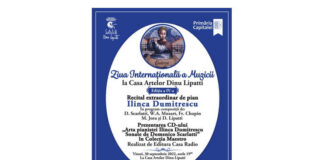 Știri: Eveniment muzical excepţional de Ziua Internaţională a Muzicii: Recital Ilinca Dumitrescu (30 septembrie 2022) Afiz Ziua Internationala a Muzicii_Casa Artelor Lipatti (1)