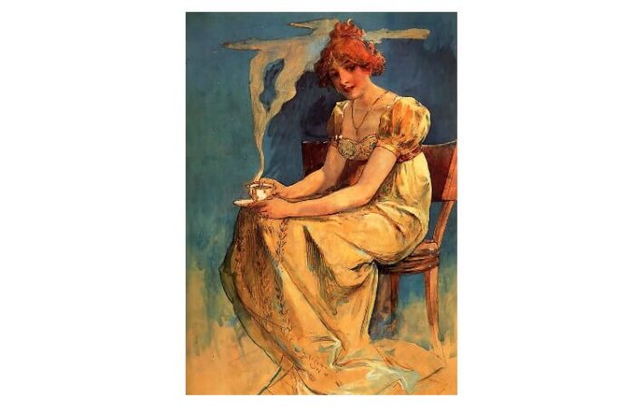 Acuarelă de Alphonse Mucha (1860–1939)