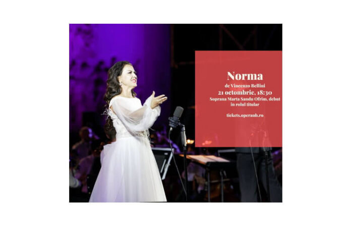 Norma de Vincenzo Bellini 21 octombrie, 1830 Soprana Marta Sandu Ofrim, debut în rolul titular (1)