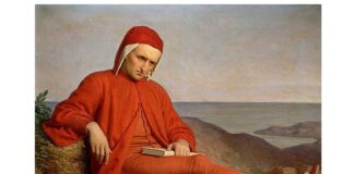 „Dante în exil”, tablou atribuit lui Domenico Peterlini, cca 1860