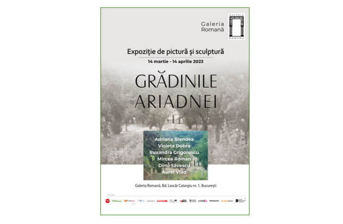 Afis expoziție Gradinile Ariadnei