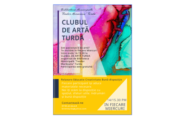 AfisCLUBULDEARTATURDA (1)