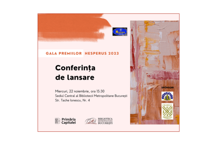 Conferința de lansare_Premiile HESPERUS 2023 (1) Conferința de lansare_Premiile HESPERUS 2023 (1)