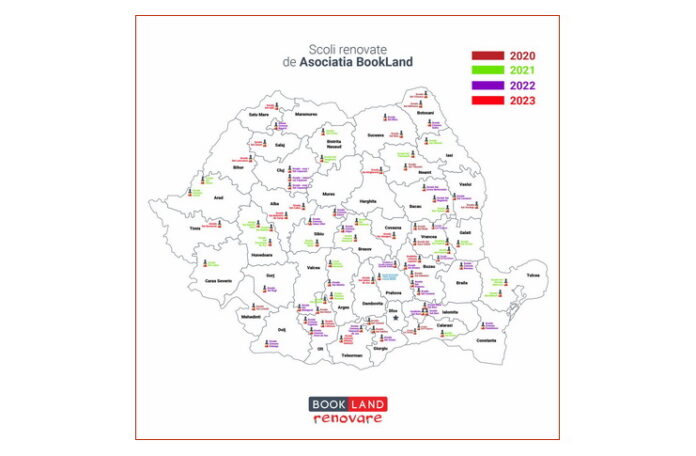 Harta Romania Scoli renovate
