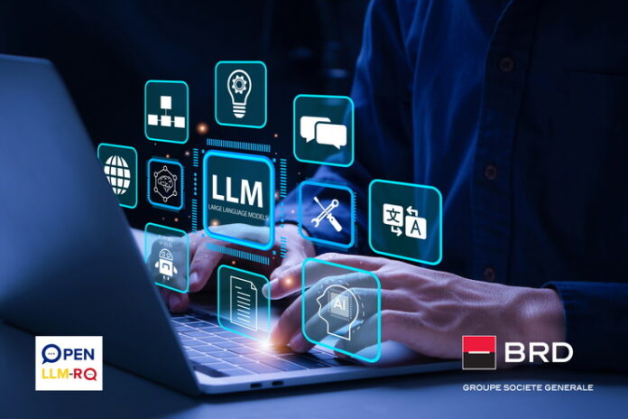 LLM, AI Large Language Model concept. Businessman working on laptop with LLM icons on virtual screen. A language model distinguished by its general-purpose language generation capability. Chat AI. LLM, AI Large Language Model concept. Businessman working on laptop with LLM icons on virtual screen. A language model distinguished by its general-purpose language generation capability. Chat AI.