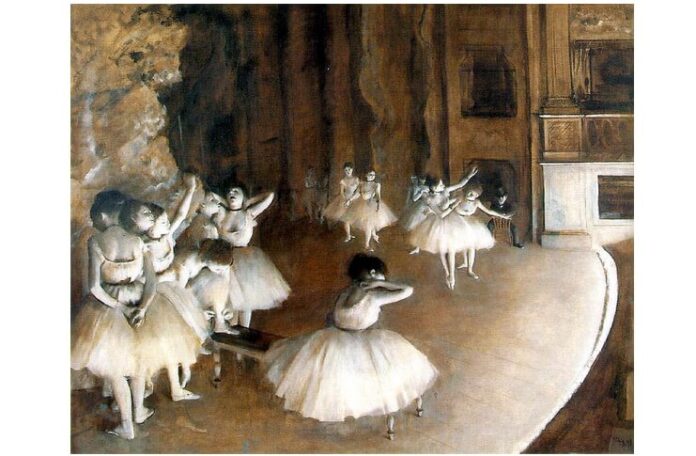 Edgar Degas, „Clasa de dans”, 1874