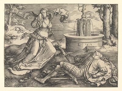 Lucas van Leyden (1494 –1533), pictor și gravor olandez, „Pyram și Thisbe,” 1514