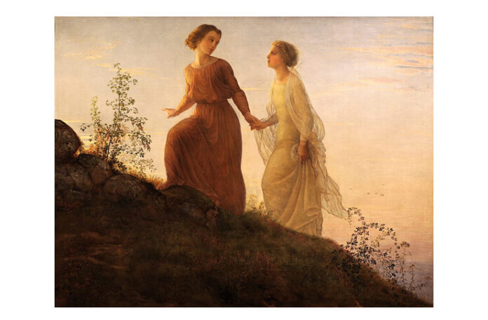 Anne-François-Louis Janmot (1814–1892), „Poemul sufletului. Pe munte”, 1854