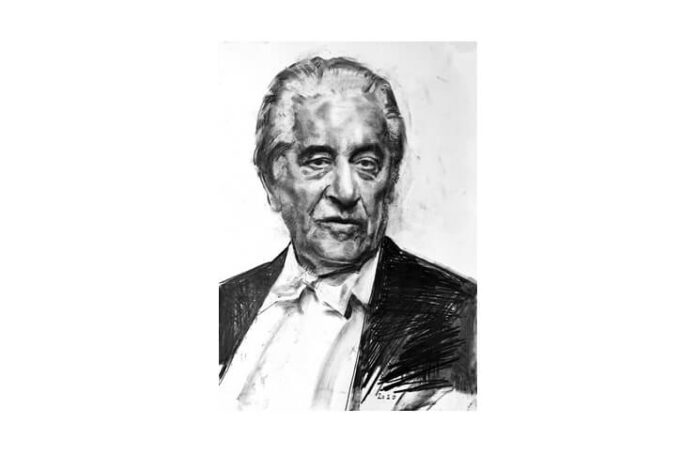 Sergiu Celibidache, portret de Adina Romanescu, 1 iulie 2020, leviathan.ro. Copyright © Adina Romanescu Sergiu Celibidache, portret de Adina Romanescu, 1 iulie 2020, leviathan.ro. Copyright © Adina Romanescu