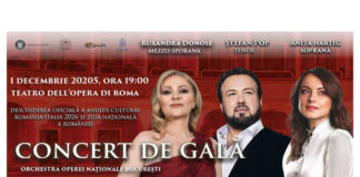 Știri: Opera Națională București deschide oficial Anul Cultural România – Italia 2026 printr-un Concert de Gală susținut la Roma de Ziua Națională a României (1 Decembrie 2025, Roma) concert roma (1)