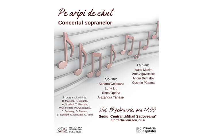 Știri: Tinere soprane, la „Opera la Bibliotecă” – recital dedicat lui Constantin Brâncuși, la Biblioteca Metropolitană București (19 februarie 2026) concert bmb (1)