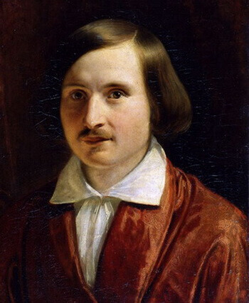 N. V. Gogol, portret de F, Moller, c. 1840