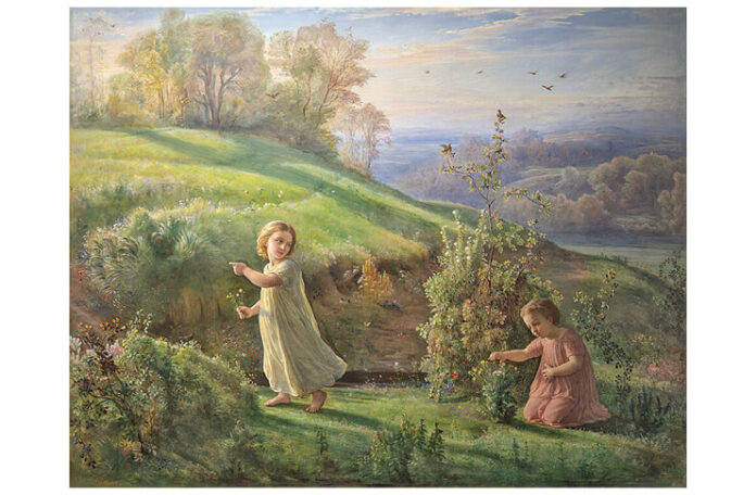 „Primăvara”, din ciclul „Poemul sufletului” („Le Poème de l’âme”) de Louis Janmot (1814–1892), pictor și poet francez