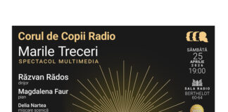 Știri: „Marile Treceri”: spectacol multimedia prezentat de Corul de Copii Radio (25 aprilie 2026, București) corul de copii radio (1)