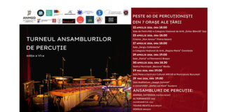 Știri: Zoli Tóth și percuționiștii Cantus Mundi în Turneul Ansamblurilor de Percuție (22 aprilie–29 mai 2026) turneu percutie (1)