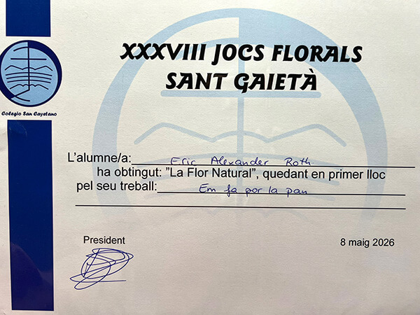 diploma eric roth poezie premiul I