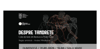 Știri: Premieră-eveniment, duminică, 31 mai 2026 la Teatrul de Nord din Satu Mare teatrul de nord premiera (1)