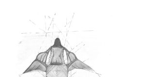 Ilustrație de Rudy Roth și Eric Alexander Roth la volumul „Toamna imposibilei întoarceri”