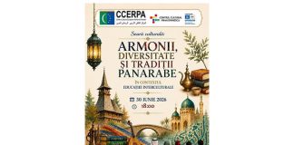 Știri: Seara culturală „Armonii, diversitate și tradiții panarabe în contextul educației interculturale” (30 iunie 2026, București)