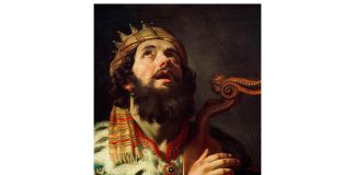 „Despre singurătate, în mai multe secvențe” de Ionuț Cristache Gerard van Honthorst (1592–1656), pictor olandez, „Regele David cântând la harpă”