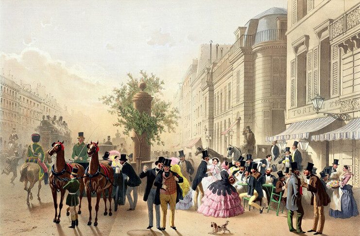 Eugène von Guérard (1821–1866), „Café Tortoni”, Paris, 1856