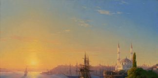 „Poezii de serai” (2) de Urfet Șachir, versiune în limba engleză de Diana Anton Ivan Aivazovski ((1817–1900), pictor rus, „Vedere a Constantinopolului și a Bosforului”, 1856
