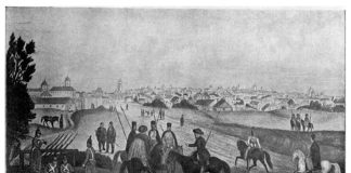 „Grădina Cișmigiu (2)” de Pușa Roth Michel Bouquet, „București”, 1854