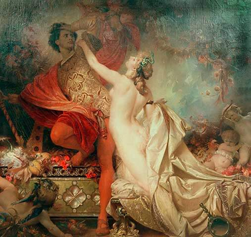Otto Knille „Tannhäuser și Venus”,1873