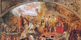 „Timp și teatru, în șase secvențe…” de Ionuț Cristache Sir John Gilbert (1817–1897), pictor englez, „Piesele lui William Shakespeare”, c. 1849