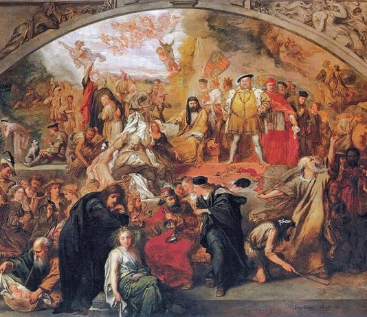 „Timp și teatru, în șase secvențe…” de Ionuț Cristache Sir John Gilbert (1817–1897), pictor englez, „Piesele lui William Shakespeare”, c. 1849