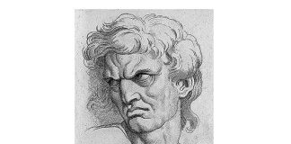 „Ură sau gelozie”, gravură de Martin Engelbrecht după Charles Le Brun, 1732. Licență: Creative Commons