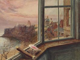 „Despre lucrurile mărunte din viața noastră” de Ionuț Cristache Alice Boyd (1825–1897), pictoriță scoțiană, „Vedere de la fereastra Casei Balcony, Tynemouth”,1864