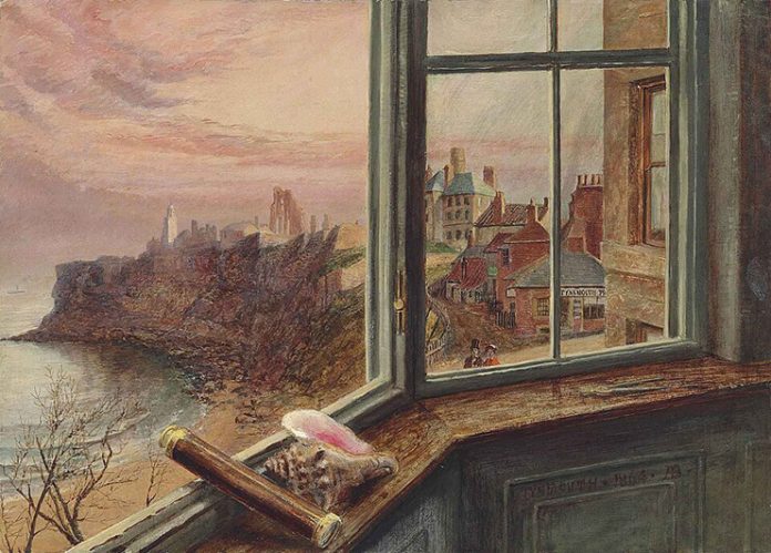 Alice Boyd (1825–1897), pictoriță scoțiană, „Vedere de la fereastra Casei Balcony, Tynemouth”,1864