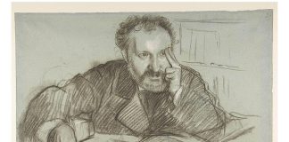 Edgar Degas (1834–1917), Edmond Duranty, desen, 1879 . Licență: Creative Commons