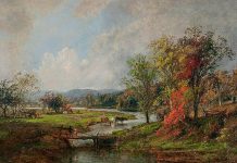 Jasper Francis Cropsey (18 februarie 1823 – 22 iunie 1900), „Octombrie”, 1887