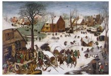De (re)citit: Rudy Roth, „Mica Eră Glaciară Medievală și fascinația iernii în pictura europeană” Pieter Bruegel cel Bătrân (1526/1530–1569), „Recensământul din Bethleem”, 1566