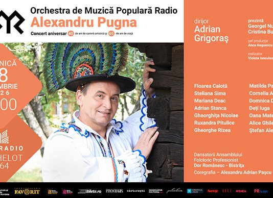 Știri: Concert folcloric aniversar Alexandru Pugna: 40 de ani de carieră artistică (18 octombrie 2026, Sala Radio, București) Poster-orizontal-Alexandru-Pugna (1)